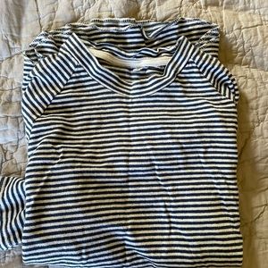 Jungmaven Navy Stripe Raglan 3/4 Sleeve - Unisex - New Blue Stripe / medium